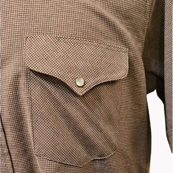Vintage Ruddock Western Shirt Classic 16 Extra Long Tail Short Sleeves - Picture 4 of 7